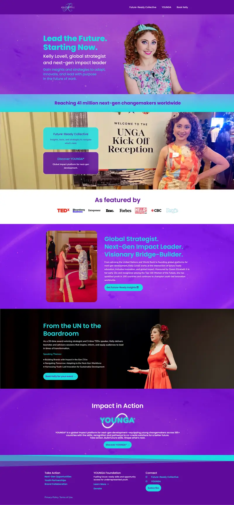 Kelly Lovell website home, 2026 version
