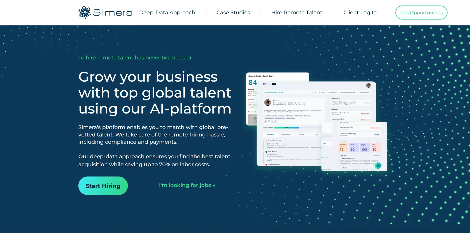 Simera interface