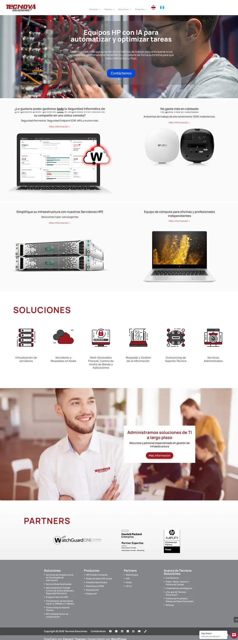 Tecnova industrial catalogue website