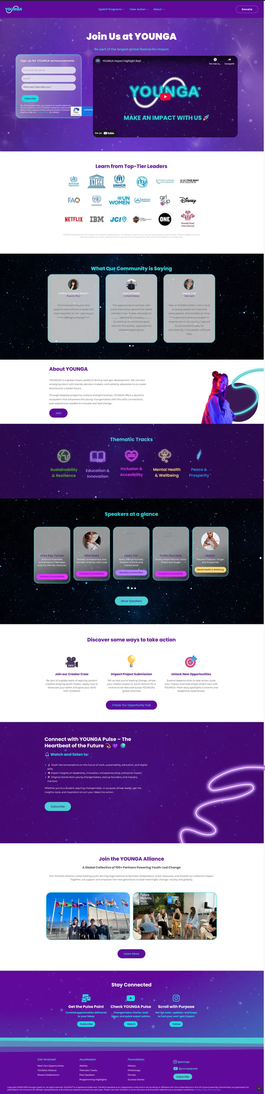 Earlier version of the site